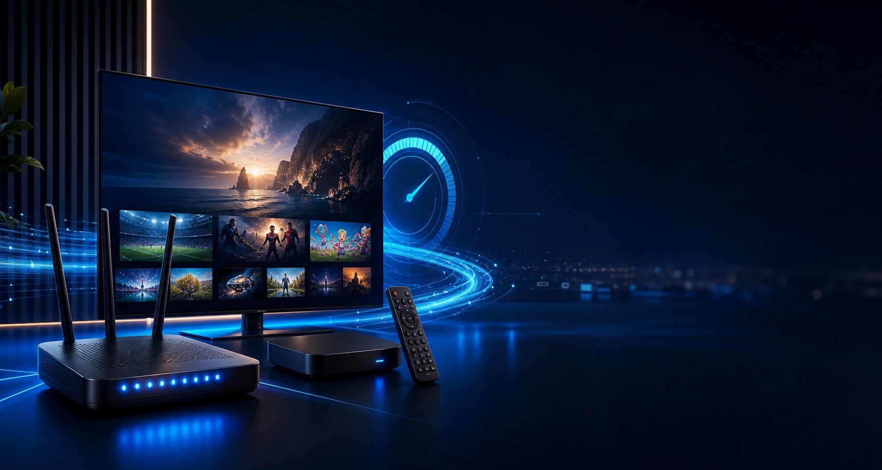 إعداد إنترنت و IPTV احترافي من BITCOM